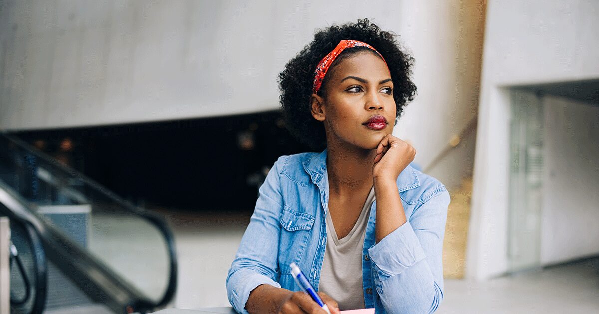 young woman feeling pressured by friends and family over abortion decision